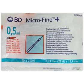 BD Micro Fine + Insulin Syringes 0.33mm (29G) 10 Pack
