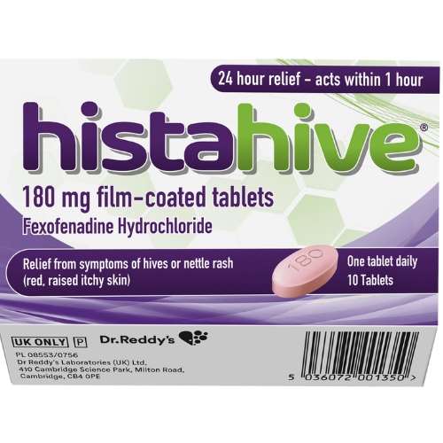Histahive Fexofenadine 180mg Tablets 10