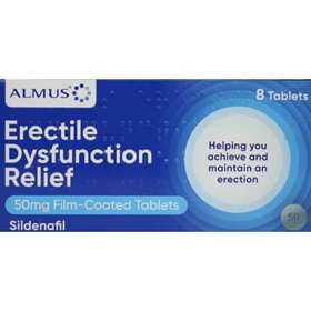 Almus Erectile Dysfunction Relief 50mg Sildenafil Tablets 8