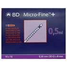 Micro-Fine+ Insulin Syringes 100 x 0.5ml 8mm (30G)