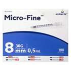 BD Micro-Fine+ Insulin Syringes 100 x 0.5ml 8mm (30G)