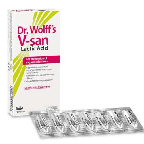 Dr Wolffs V San Lactic Acid 7 Pessaries