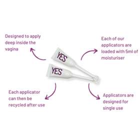 Yes VM Vaginal Moisturiser 6 Single Use Applicators