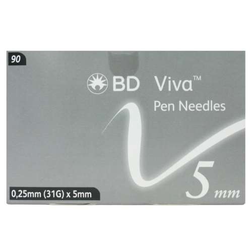 Viva Pen Needles 0.25mm, 31G x 5mm 90