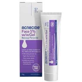 Acnecide Face Gel 5% Benzoyl Peroxide 15g