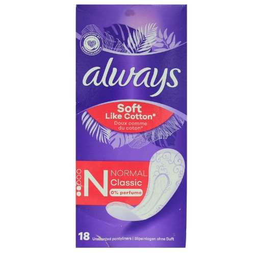 Click to view product details and reviews for Always Soft Like Cotton Normal Panty Liners 18. Click to view product details and reviews for Always Soft Like Cotton Normal Panty Liners 18.
