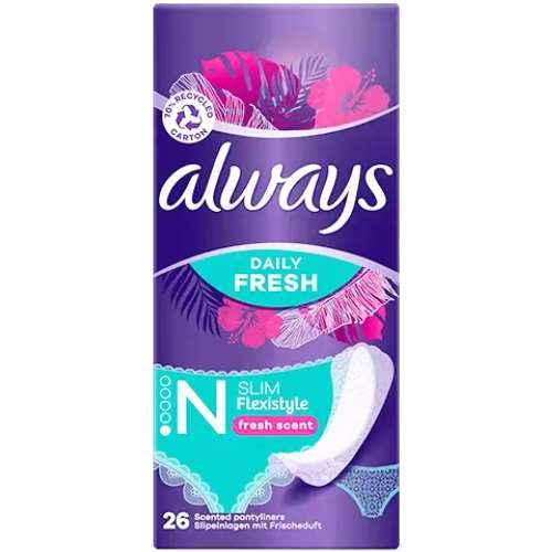 Always Daily Fresh Flexistyle Slim Panty Liners 26