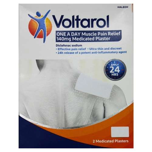 Click to view product details and reviews for Voltarol One A Day Pain Relief 140mg Medicated Plaster X 2. Click to view product details and reviews for Voltarol One A Day Pain Relief 140mg Medicated Plaster X 2.