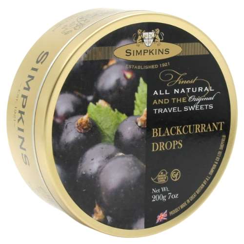 Click to view product details and reviews for Simpkins Blackcurrant Drops Travel Sweets 200g. Click to view product details and reviews for Simpkins Blackcurrant Drops Travel Sweets 200g.