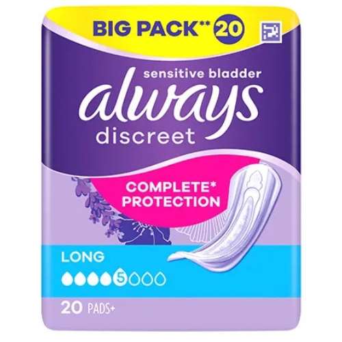 Click to view product details and reviews for Always Discreet Complete Protection Pads20.