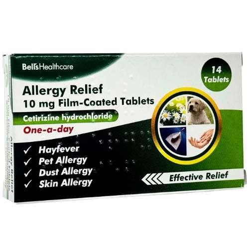 Click to view product details and reviews for Bells Healthcare Allergy Relief Cetirizine 10mg 14 Tablets. Click to view product details and reviews for Bells Healthcare Allergy Relief Cetirizine 10mg 14 Tablets.