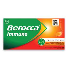 Berocca Immuno Orange Effervescent - 30 Tablets