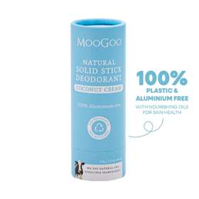 MooGoo Natural Solid Stick Deodorant Coconut Cream 65g