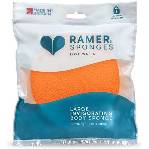 Click to view product details and reviews for Ramer Large Invigorating Body Sponge Tangerine.