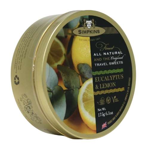 Click to view product details and reviews for Simpkins Eucalyptus And Lemon Travel Sweets. Click to view product details and reviews for Simpkins Eucalyptus And Lemon Travel Sweets.