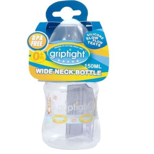 Griptight Wide Neck Bottle 150ml WHITE