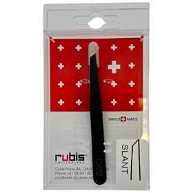 Rubis Slanted Tweezers Black