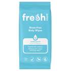 Fresh Rinse Free Antibacterial Body Wipes Coconut Breeze 12