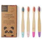 Wild & Stone Kids Bamboo Toothbrushes Candy 4 Pack