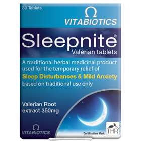 Vitabiotics Sleepnite Valerian 30 Tablets