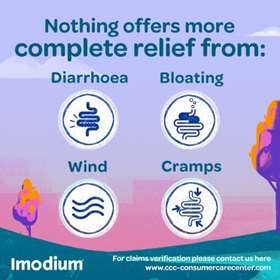 Imodium Dual Action Relief 12 Tablets