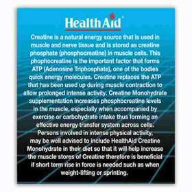 HealthAid Creatine Monohydrate Powder 200g