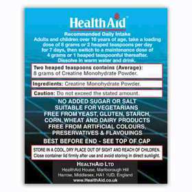 HealthAid Creatine Monohydrate Powder 200g