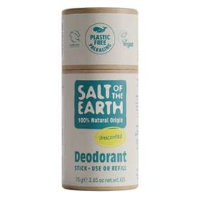 Salt Of The Earth Natural Deodorant Refillable Stick Unscented 84g