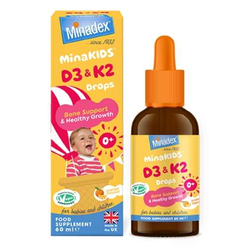 Minadex MinaKids D3 & K2 Drops 60ml