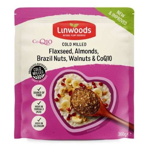 Linwoods Cold Milled Flaxseed, Almonds, Brazil Nuts, Walnuts & CoQ10 200g