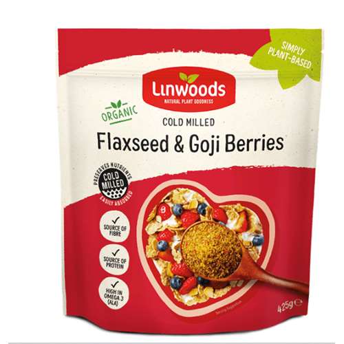 Click to view product details and reviews for Linwoods Cold Milled Flaxseed Goji Berries 425g.