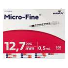 BD Micro-Fine+ Insulin Syringes 100 x 0.33mm (29G) x 12.7mm 0.5ml