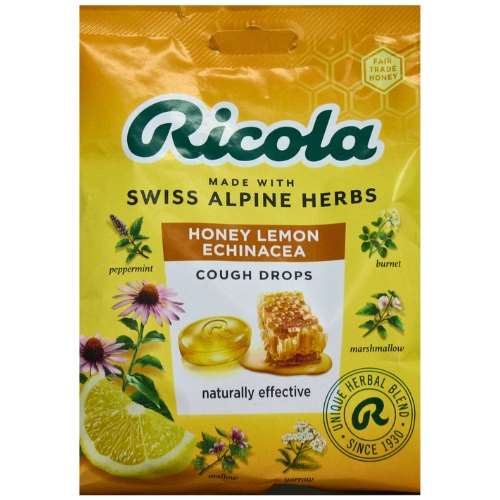 Ricola Swiss Herbal Honey Lemon Echinacea Cough Drops 75g