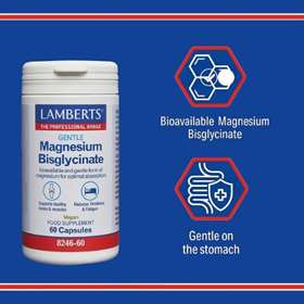 Lamberts Gentle Magnesium Bisglycinate 60 Capsules