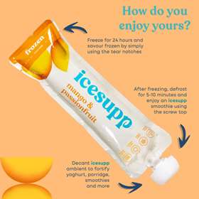 Icesup Mango And Passionfruit Food Supplement 100g x 12