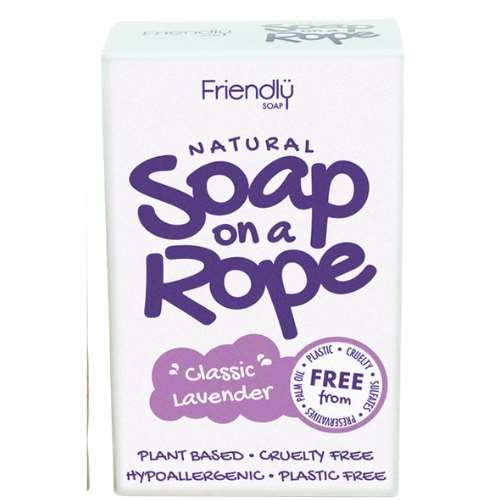 Friendly Soap Natural Soap on a Rope Classic Lavender 125g