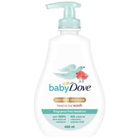 Baby Dove Sensitive Head To Toe Wash 400ml