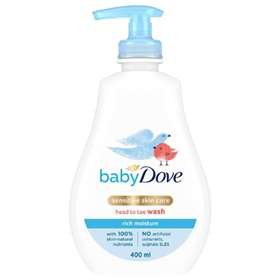 Baby Dove Rich Moisture Sensitive Head To Toe Wash 400ml