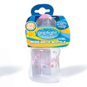 Griptight Wide Neck Bottle 150ml Pink (Unicorn)