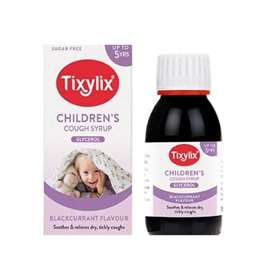 Tixylix Childrens Cough Syrup up to 5 Years Blackcurrant 100ml