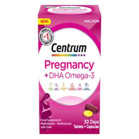 Centrum Pregnancy + DHA Omega-3 Tablets + Capsules 30 Days