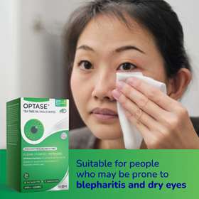 Optase Tea Tree Oil Eyelid Wipes 30