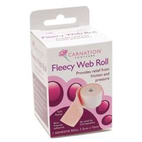 Carnation Fleecy Web Adhesive Roll 7.5cm x 75cm