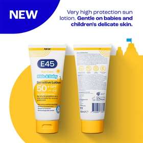E45 Kids And Baby Sensitive Lotion SPF 50 180ml