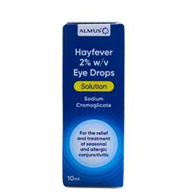 Almus Hayfever 2% w/v Eye Drops Sodium Cromoglicate 10ml