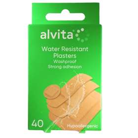 Alvita Water Resistant Plasters 40 Assorted
