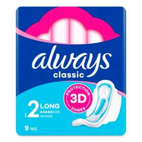 Always Classic Long With Wings 9 Pads