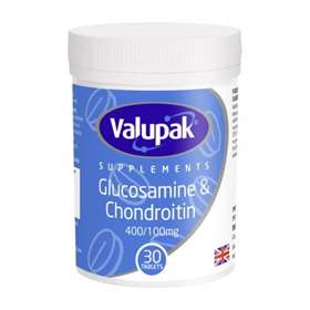 Valupak Glucosamine and Chondroitin 400/100mg 30 Tablets