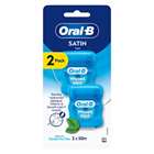 Oral-B Satin Tape Waxed Mint 50m Twin Pack
