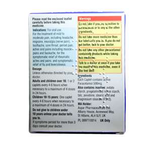 Aspar Paracetamol 500mg Caplets 16